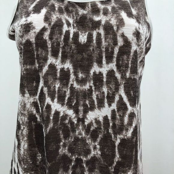 Vanilla Sugar Womens Sleeveless Tank Top Gray Animal Print Size M VTG y2k USA - Picture 3 of 9